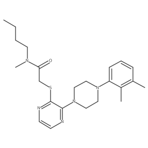 N-butyl-2-({3-[4-(2,3-dimethylphenyl)piperazin-1-yl]pyrazin-2-yl}sulfanyl)-N-methylacetamide结构式