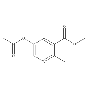 Methyl 5-(acetyloxy)-2-methylnicotinate Structure
