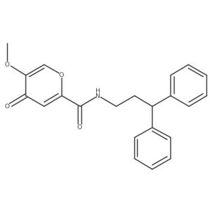 N-(3,3-diphenylpropyl)-5-methoxy-4-oxo-4H-pyran-2-carboxamide Structure