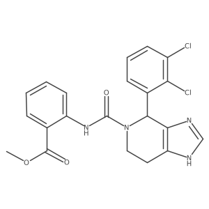 methyl 2-({[4-(2,3-dichlorophenyl)-3,4,6,7-tetrahydro-5H-imidazo[4,5-c]pyridin-5-yl]carbonyl}amino)benzoate Structure