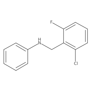N-(2-chloro-6-fluorobenzyl)aniline结构式