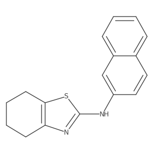 4,5,6,7-Tetrahydro-N-2-naphthalenyl-2-benzothiazolamine结构式