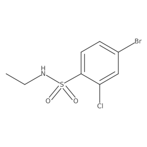 4-Bromo-2-chloro-N-ethylbenzene-1-sulfonamide Structure