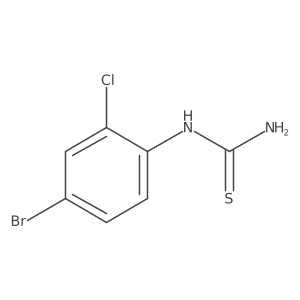 1-(4-Bromo-2-chlorophenyl)thiourea Structure