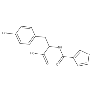 (2S)-3-(4-Hydroxyphenyl)-2-(thiophene-3-carbonylamino)propanoic acid Structure