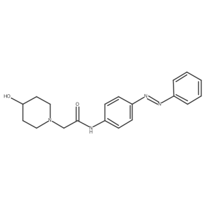 1-Piperidineacetamide, 4-hydroxy-N-[4-(2-phenyldiazenyl)phenyl]- Structure