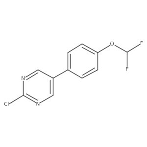 2-Chloro-5-(4-(difluoromethoxy)phenyl)pyrimidine Structure