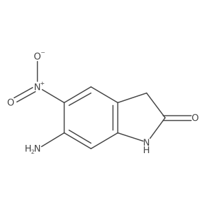 6-Amino-5-nitroindolin-2-one结构式