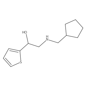 I+/--[[(Cyclopentylmethyl)amino]methyl]-2-thiophenemethanol结构式