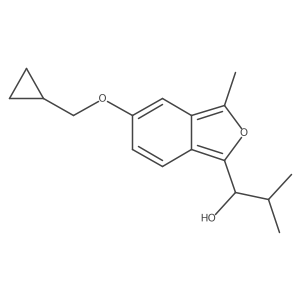 5-(Cyclopropylmethoxy)-3-methyl-alpha-(1-methylethyl)-2-benzofuranmethanol Structure