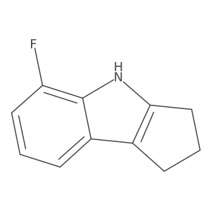 5-Fluoro-1,2,3,4-tetrahydrocyclopenta[b]indole结构式