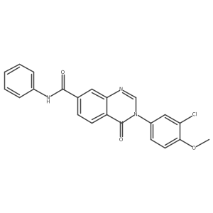 3-(3-chloro-4-methoxyphenyl)-4-oxo-N-phenyl-3,4-dihydroquinazoline-7-carboxamide Structure