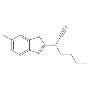 Cyanamide, butyl(6-methyl-2-benzothiazolyl)-结构式
