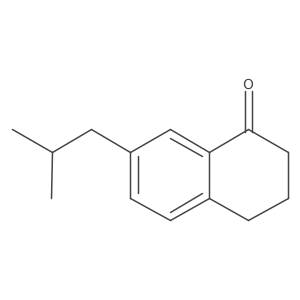7-(2-Methylpropyl)-1,2,3,4-tetrahydronaphthalen-1-one结构式