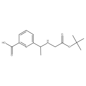 6-[1-[[(1,1-Dimethylethoxy)carbonyl]methylamino]ethyl]-2-pyridinecarboxylic acid Structure