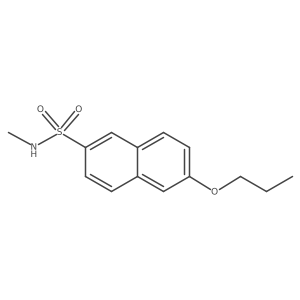 N-methyl-6-propoxynaphthalene-2-sulfonamide Structure