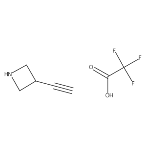 3-Ethynyl-azetidine 2,2,2-trifluoroacetate结构式