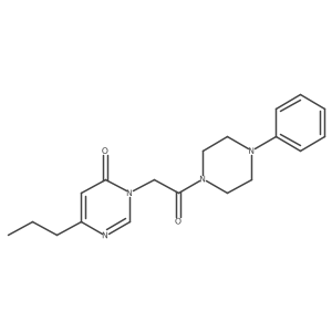 3-(2-oxo-2-(4-phenylpiperazin-1-yl)ethyl)-6-propylpyrimidin-4(3H)-one Structure