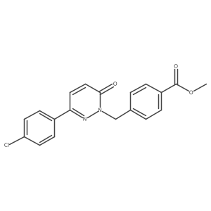 methyl 4-((3-(4-chlorophenyl)-6-oxopyridazin-1(6H)-yl)methyl)benzoate Structure