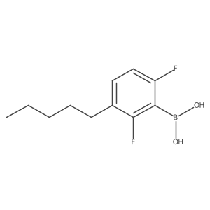 Boronic acid, (2,6-difluoro-3-pentylphenyl)-结构式