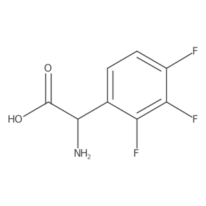 (2R)-2-Amino-2-(2,3,4-trifluorophenyl)acetic acid Structure