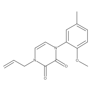 1-allyl-4-(2-methoxy-5-methylphenyl)pyrazine-2,3(1H,4H)-dione Structure