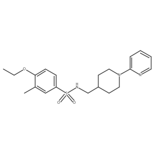4-ethoxy-3-methyl-N-((1-(pyridin-2-yl)piperidin-4-yl)methyl)benzenesulfonamide Structure