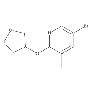 5-Bromo-3-methyl-2-[(tetrahydro-3-furanyl)oxy]pyridine Structure
