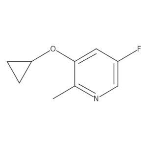 3-Cyclopropoxy-5-fluoro-2-methylpyridine Structure