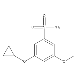 3-Cyclopropoxy-5-methoxybenzenesulfonamide结构式