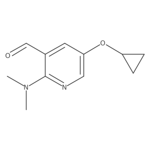 5-Cyclopropoxy-2-(dimethylamino)nicotinaldehyde Structure