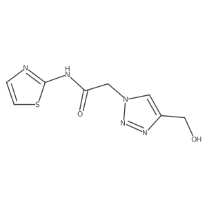 2-[4-(hydroxymethyl)-1H-1,2,3-triazol-1-yl]-N-(1,3-thiazol-2-yl)acetamide Structure