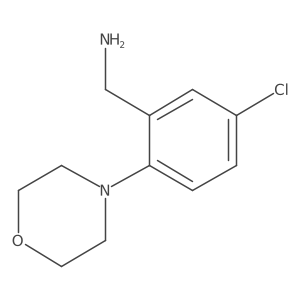 [5-Chloro-2-(morpholin-4-yl)phenyl]methanamine Structure