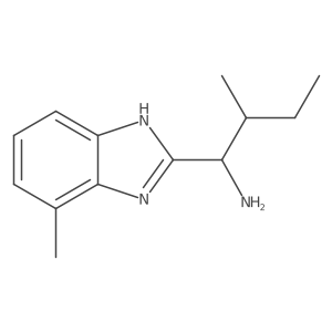1h-Benzimidazole-2-methanamine,7-methyl-a-(1-methylpropyl)- Structure