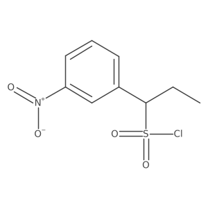 1-(3-Nitrophenyl)propane-1-sulfonyl chloride结构式