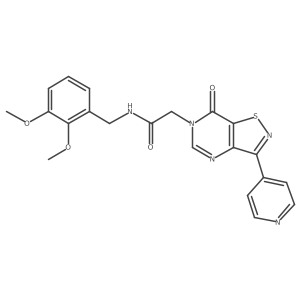 N-(2,3-dimethoxybenzyl)-2-(7-oxo-3-(pyridin-4-yl)isothiazolo[4,5-d]pyrimidin-6(7H)-yl)acetamide Structure