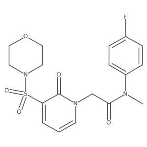 N-(4-fluorophenyl)-N-methyl-2-(3-(morpholinosulfonyl)-2-oxopyridin-1(2H)-yl)acetamide Structure