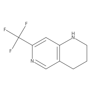 7-(Trifluoromethyl)-1,2,3,4-tetrahydro-1,6-naphthyridine Structure