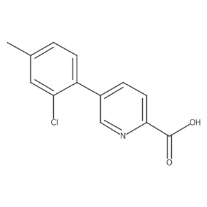 5-(2-Chloro-4-methylphenyl)picolinic acid结构式