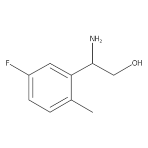 2-Amino-2-(5-fluoro-2-methylphenyl)ethan-1-ol Structure