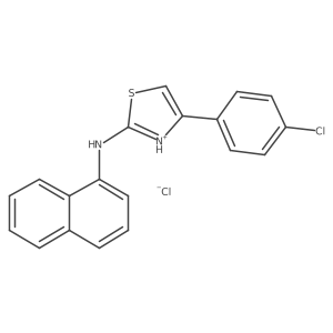 4-(4-Chlorophenyl)-2-(1-naphthylamino)-1,3-thiazol-3-ium chloride Structure