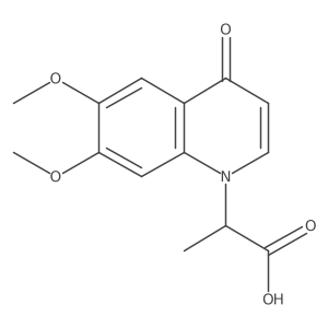 2-(6,7-Dimethoxy-4-oxoquinolin-1(4H)-yl)propanoic acid结构式