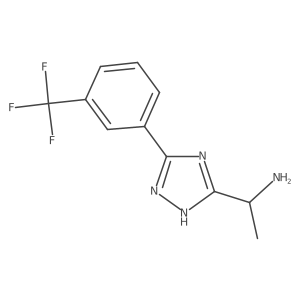 1-(3-(3-(Trifluoromethyl)phenyl)-1H-1,2,4-triazol-5-yl)ethanamine结构式