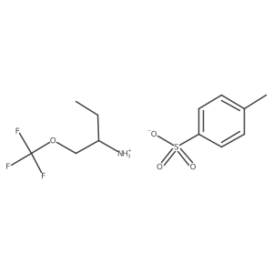 4-methylbenzenesulfonate;[(2S)-1-(trifluoromethoxy)butan-2-yl]azanium结构式