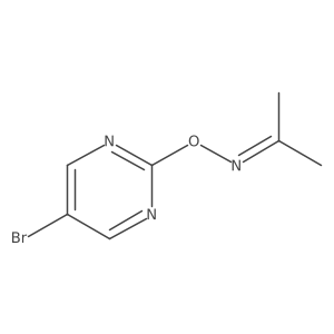 2-Propanone, O-(5-bromo-2-pyrimidinyl)oxime Structure