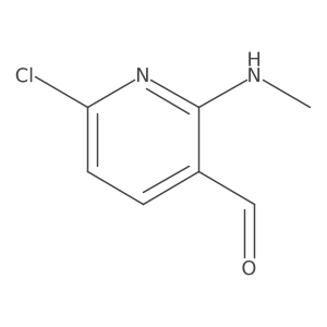 6-Chloro-2-(methylamino)pyridine-3-carbaldehyde结构式