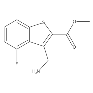Methyl 3-(aminomethyl)-4-fluoro-1-benzothiophene-2-carboxylate Structure