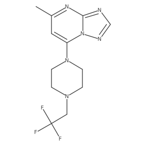 1-{5-Methyl-[1,2,4]triazolo[1,5-a]pyrimidin-7-yl}-4-(2,2,2-trifluoroethyl)piperazine Structure