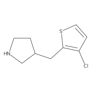 3-[(3-Chlorothiophen-2-yl)methyl]pyrrolidine Structure