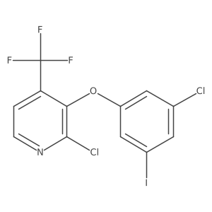 2-Chloro-3-(3-chloro-5-iodophenoxy)-4-(trifluoromethyl)pyridine结构式